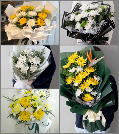 浙江省台州玉环县芦浦镇百丈村白事花束代送